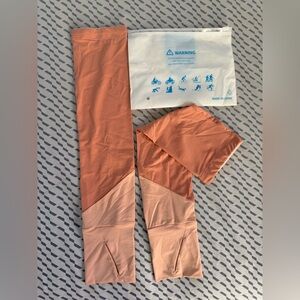 Othr Peach and Light Peach Arm Sleeves - Pair